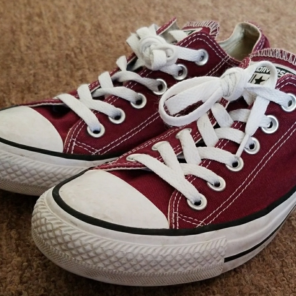 Maroon Converse